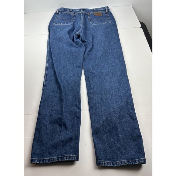 Wrangler Jeans 3K Relaxed Fit Cowboy Western Rodeo Blue 31MWzgk  Men’s 35x34 - Picture 10 of 14